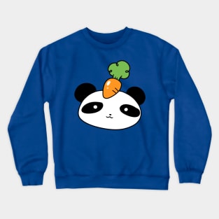 Carrot Panda Face Crewneck Sweatshirt